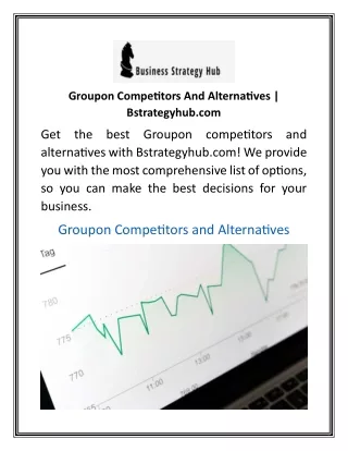 groupon competitors and alternatives bstrategyhub