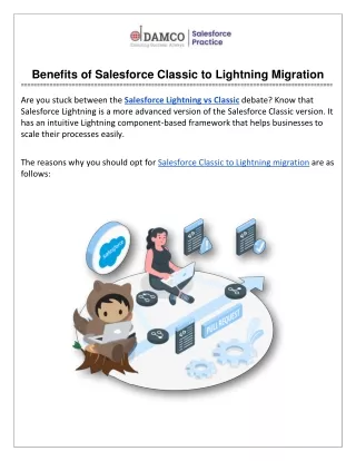 benefits of salesforce classic to lightning