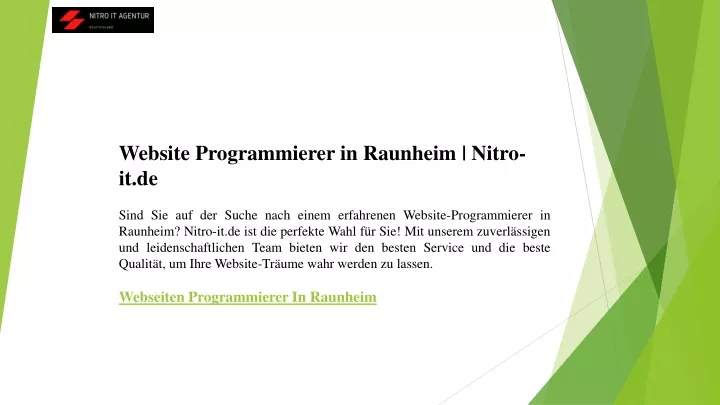 website programmierer in raunheim nitro