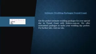 Intimate Wedding Packages Tweed Coast  Itislove.com.au