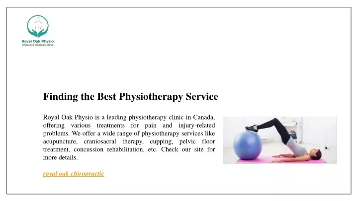 finding the best physiotherapy service