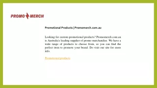 Promotional Products  Promomerch.com.au