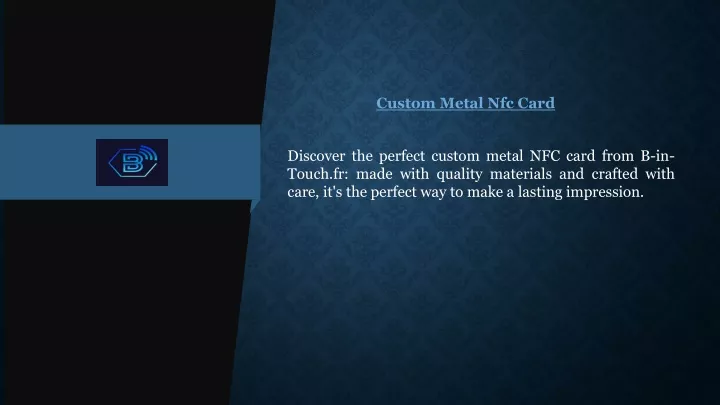 custom metal nfc card
