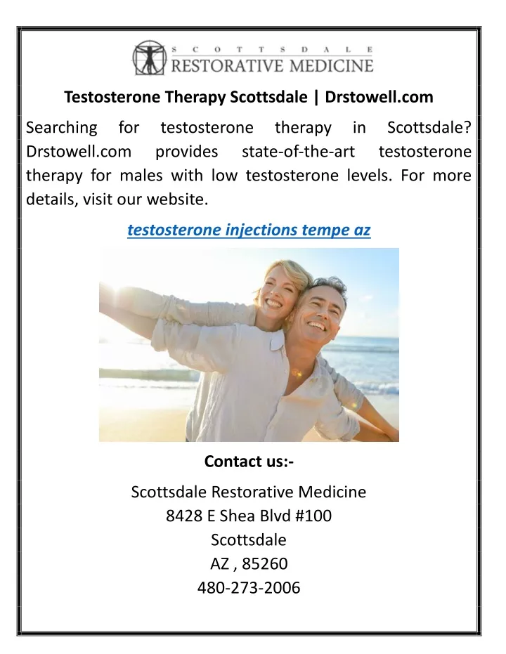 testosterone therapy scottsdale drstowell com