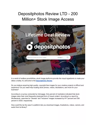 Depositphotos Review
