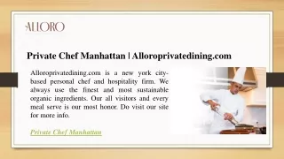 private chef manhattan alloroprivatedining com
