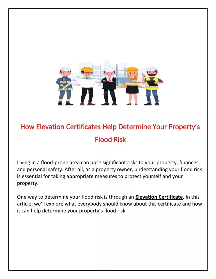 PPT How Elevation Certificates Help Determine Your Property s Flood