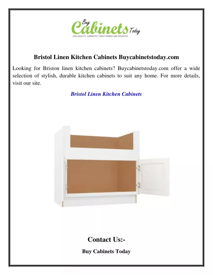 bristol linen kitchen cabinets buycabinetstoday