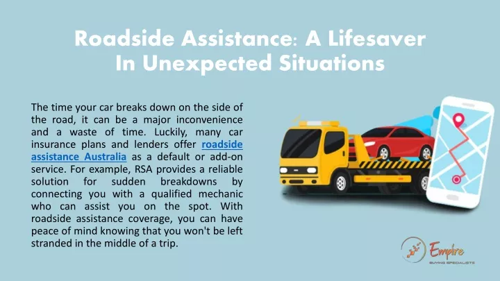 roadside assistance a lifesaver in unexpected situations