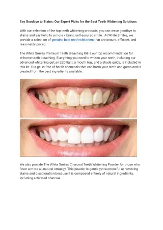 Say Goodbye to Stains_ Our Expert Picks for the Best Teeth Whitening Solutions .docx