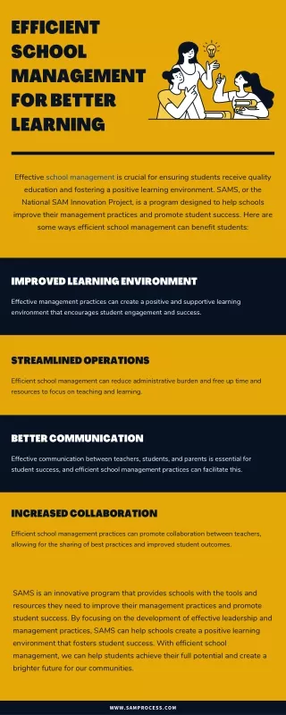 EFFICIENT SCHOOL MANAGEMENT FOR BETTER LEARNING