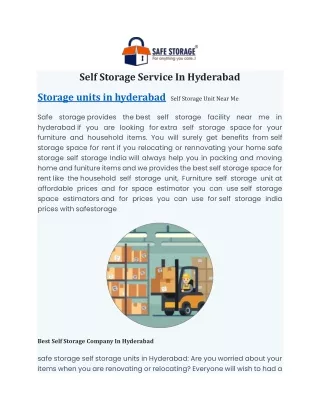self storage service in hyderabad