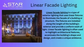 linear facade lighting