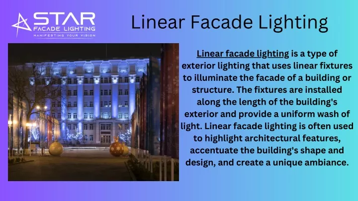 linear facade lighting