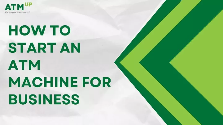 how to start an atm machine for business