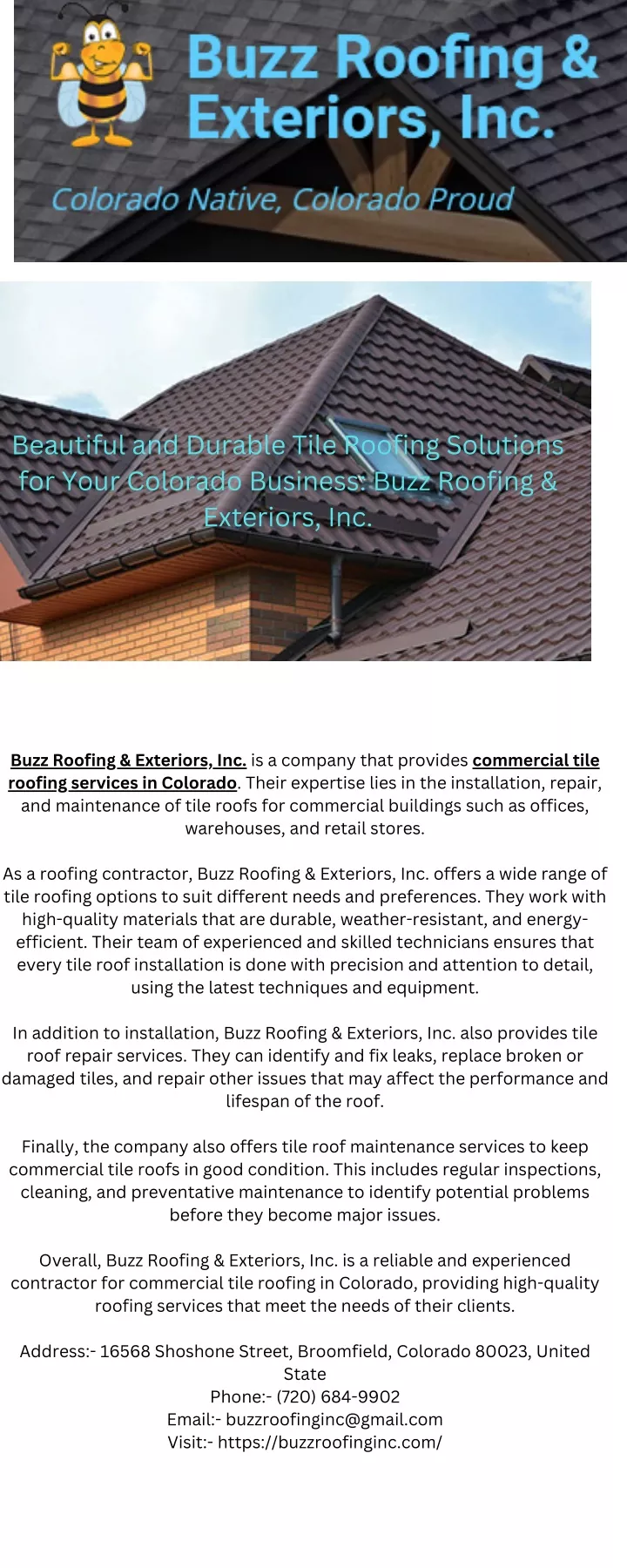 beautiful and durable tile roofing solutions