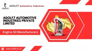 India’s Most Prominent Industrial Lubricants & Engine Oil Manufacturer