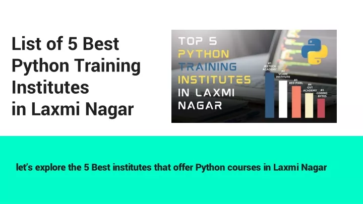 list of 5 best python training institutes in laxmi nagar