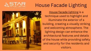 house facade lighting