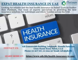 Expat Health Insurance in UAE