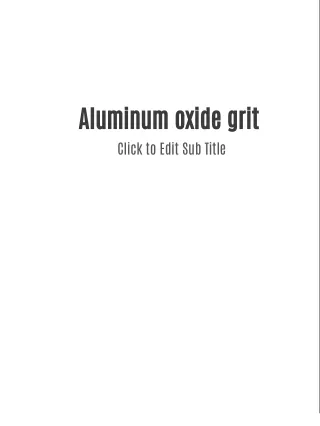 aluminum oxide grit