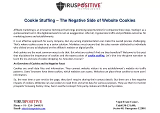cookie stuffing the negative side of website