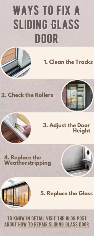 Ways to Fix a Sliding Glass Door