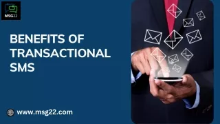 Benefits of transactional SMS