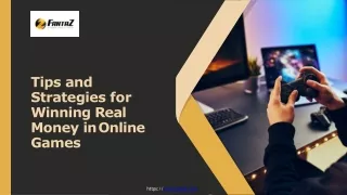 tips and strategies for winning real money