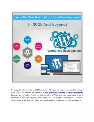why do you need wordpress development in 2023 and beyond