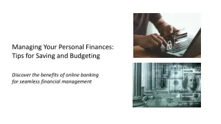 Tips for managing Personal Finances