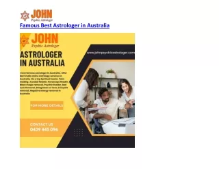 Famous Best Astrologer in Australia