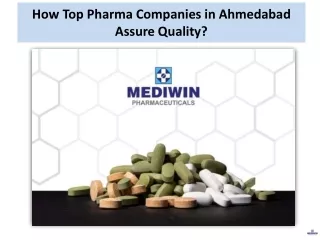 How Top Pharma Companies in Ahmedabad Assure Quality