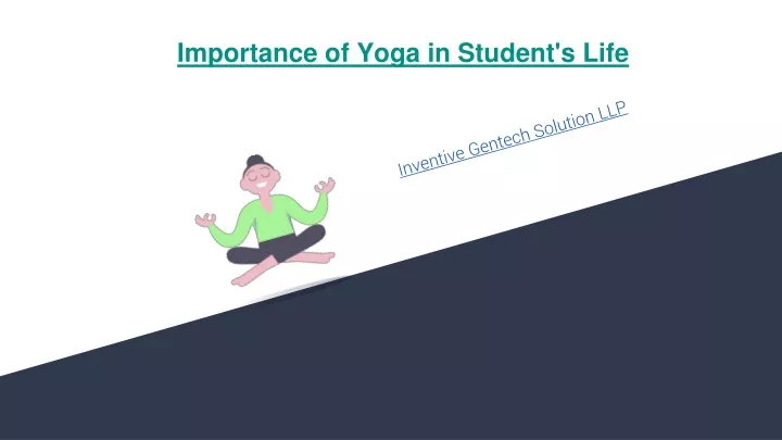 importance of yoga in student s life