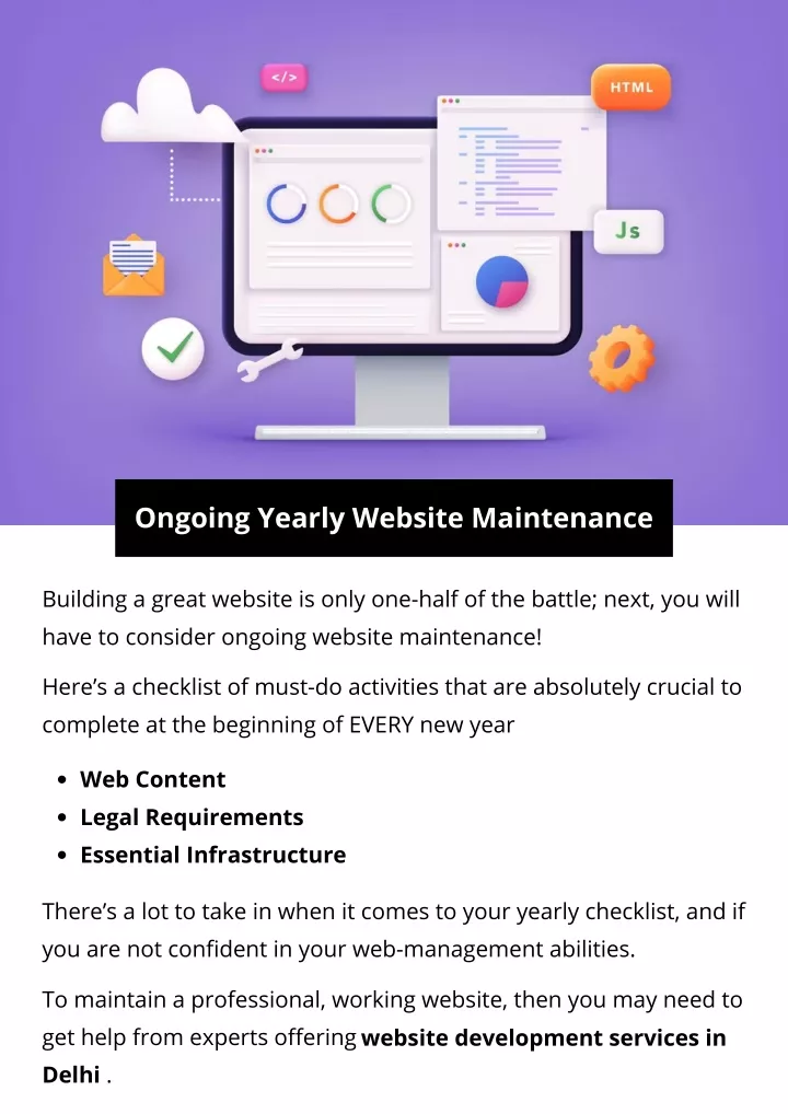 ongoing yearly website maintenance