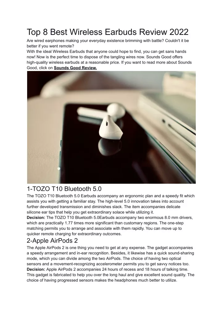 top 8 best wireless earbuds review 2022 are wired