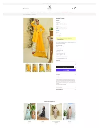Buy Chic Mehndi Dresses at Shireen Lakdawala