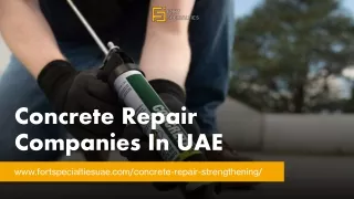 concrete repair companes in uae