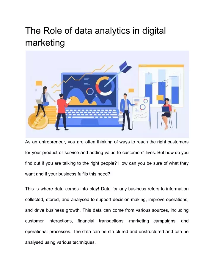 the role of data analytics in digital marketing