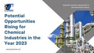 Potential Opportunities Rising for Chemical Industries in the Year 2023