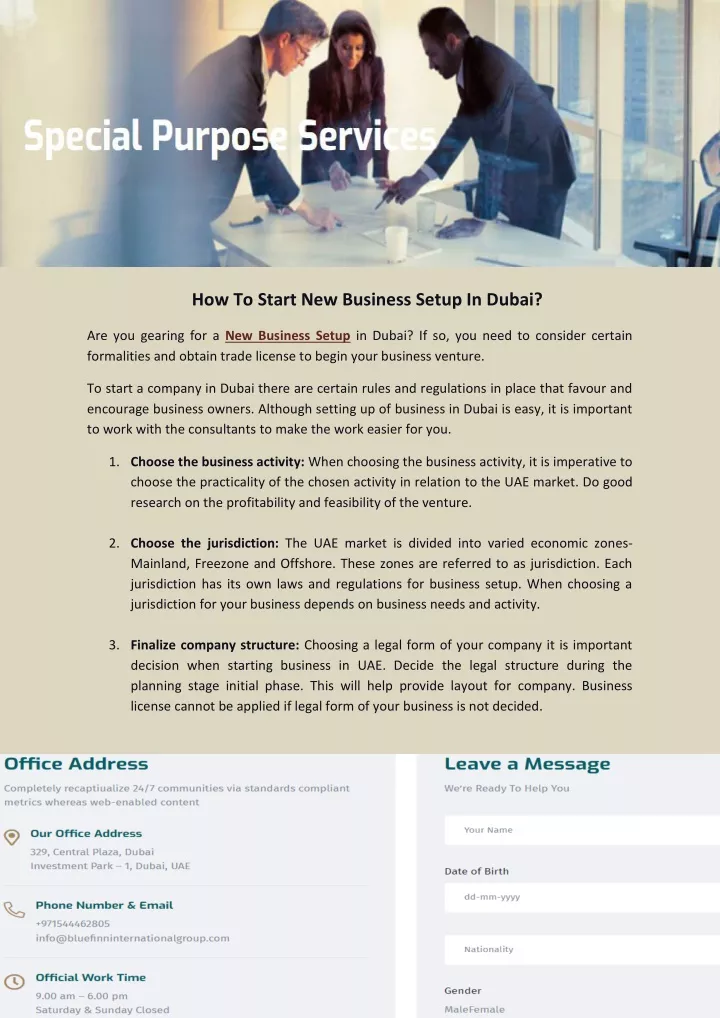 how to start new business setup in dubai
