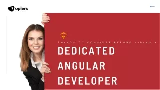 Things to Consider Before Hiring a Dedicated Angular Developer