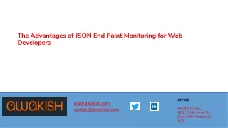 Advantages of JSON End Point Monitoring for Web Developers