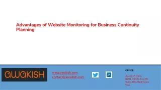 Advantages of Website Monitoring for BCP