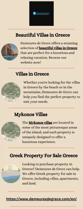 Beautiful Villas in Greece