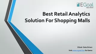 best retail analytics solution for shopping malls