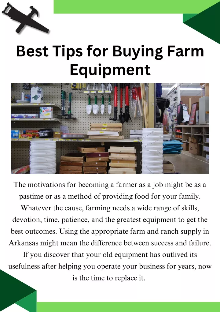 best tips for buying farm equipment