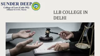 llb college in delhi