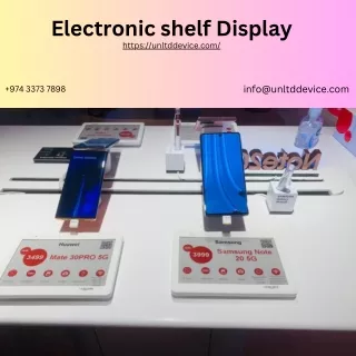 electronic shelf display https unltddevice com