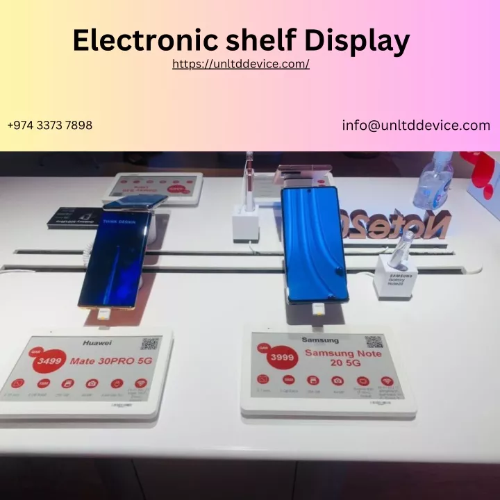 electronic shelf display https unltddevice com